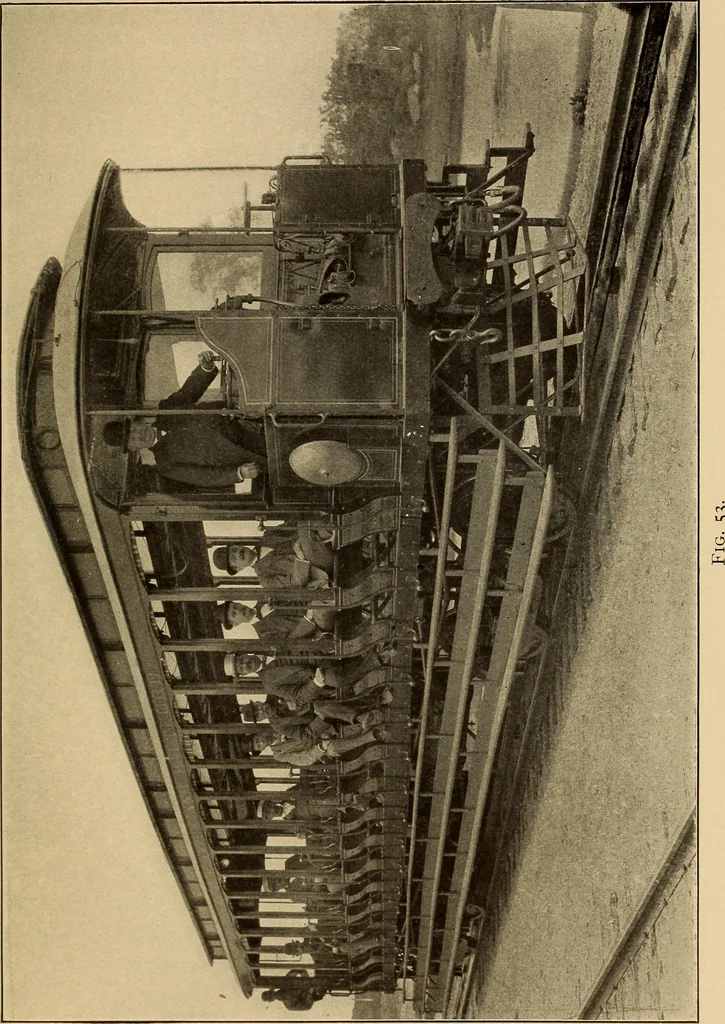 An illustration from Flame, electricity and the camera; man's progress from the first kindling of fire to the wireless telegraph and the photography of color, 1901, leaf 197