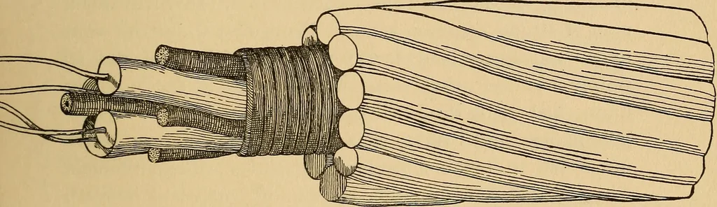 An illustration from Flame, electricity and the camera; man's progress from the first kindling of fire to the wireless telegraph and the photography of color, 1901, leaf 229