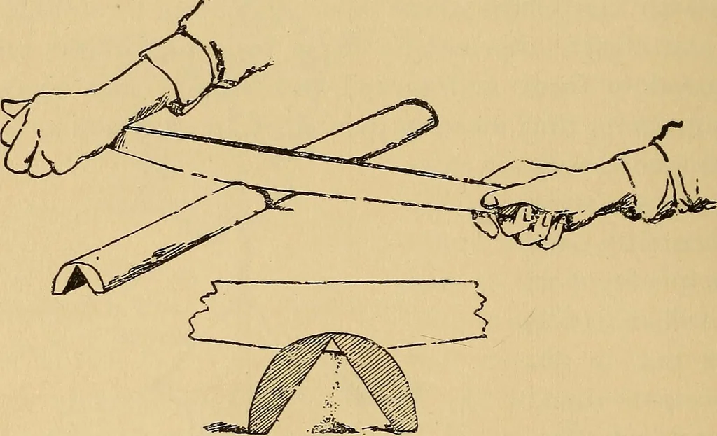 An illustration from Flame, electricity and the camera; man's progress from the first kindling of fire to the wireless telegraph and the photography of color, 1901, leaf 40