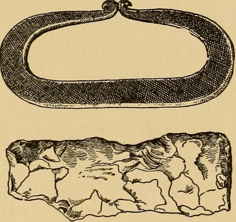 An illustration from Flame, electricity and the camera; man's progress from the first kindling of fire to the wireless telegraph and the photography of color, 1901, leaf 41