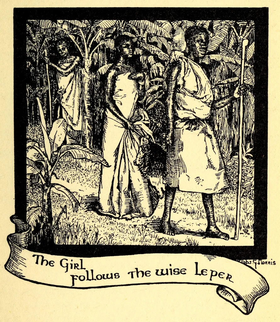 An illustration from The flame tree and other folk-lore stories from Uganda, 1900, leaf 75