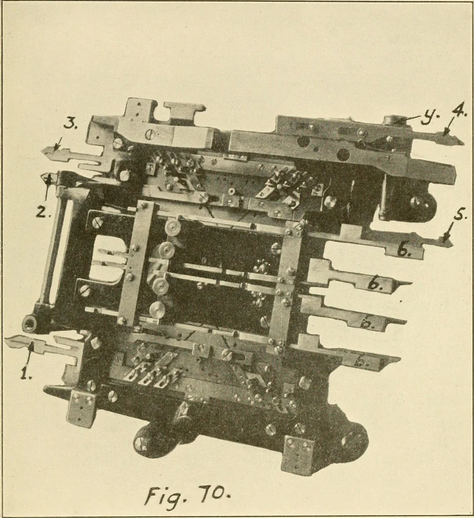An illustration from Flat machine knitting and fabrics, 1921, leaf 107