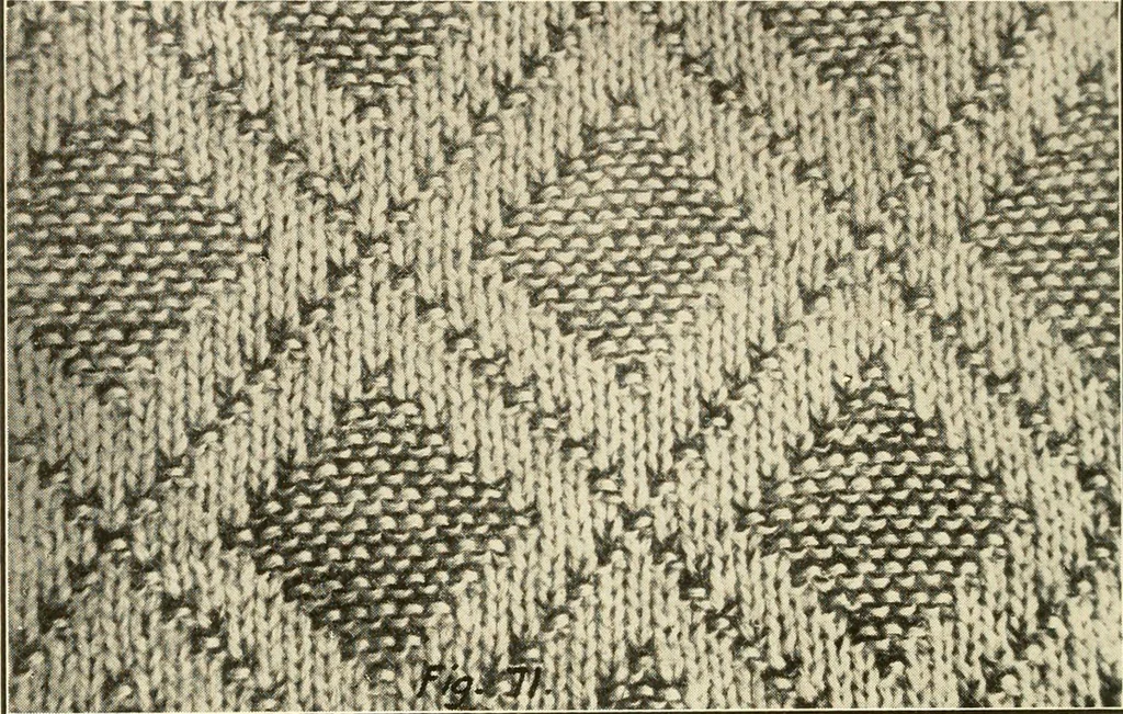 An illustration from Flat machine knitting and fabrics, 1921, leaf 112