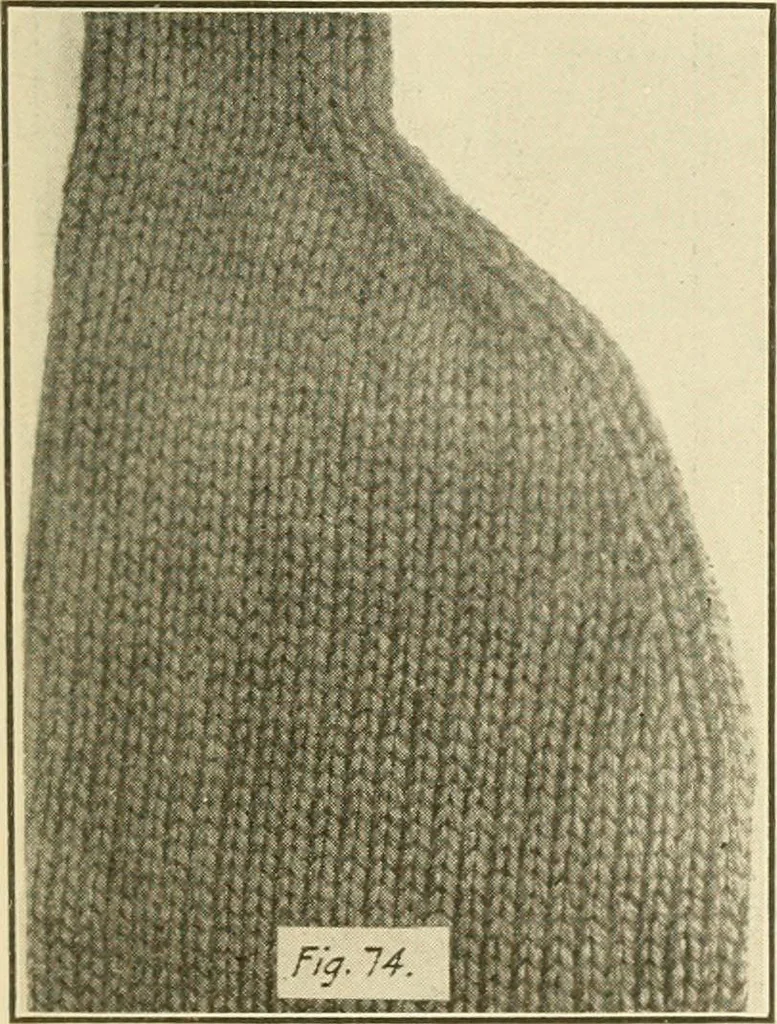 An illustration from Flat machine knitting and fabrics, 1921, leaf 115
