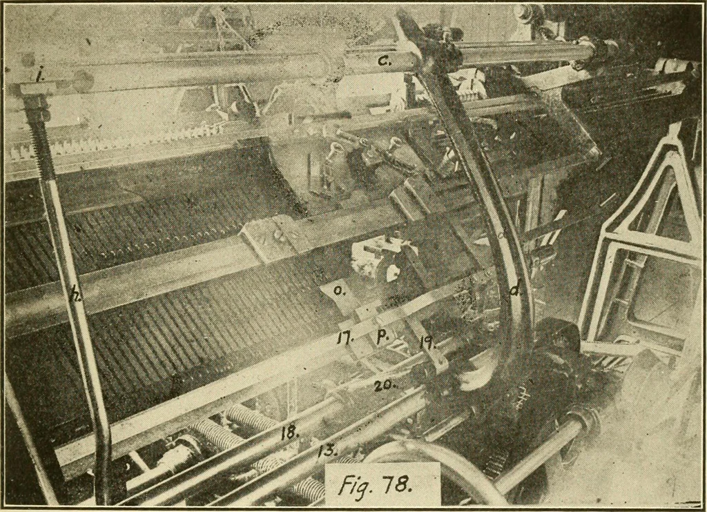 An illustration from Flat machine knitting and fabrics, 1921, leaf 121