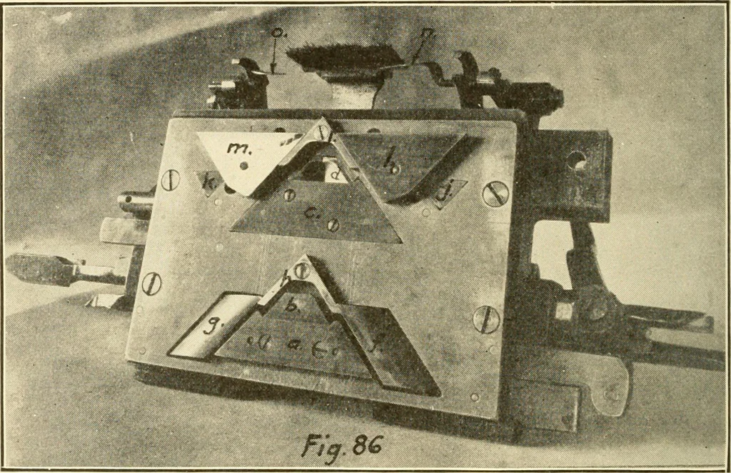 An illustration from Flat machine knitting and fabrics, 1921, leaf 136