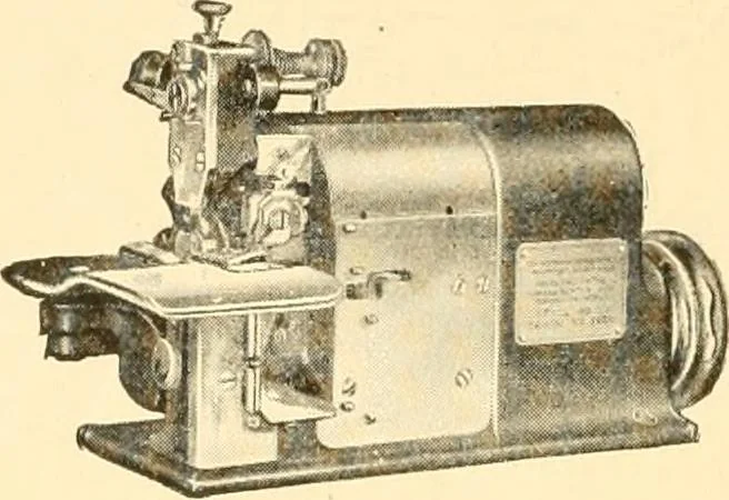 An illustration from Flat machine knitting and fabrics, 1921, leaf 154