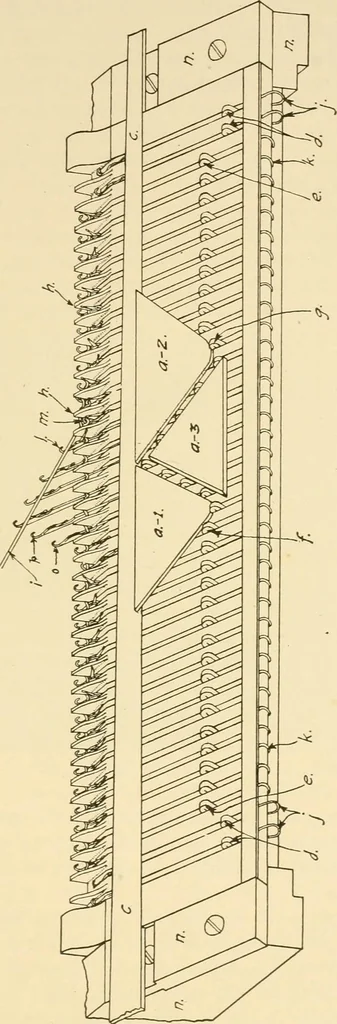 An illustration from Flat machine knitting and fabrics, 1921, leaf 21
