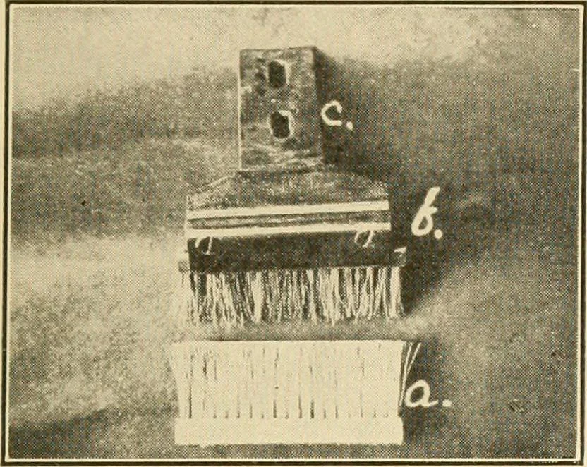 An illustration from Flat machine knitting and fabrics, 1921, leaf 25