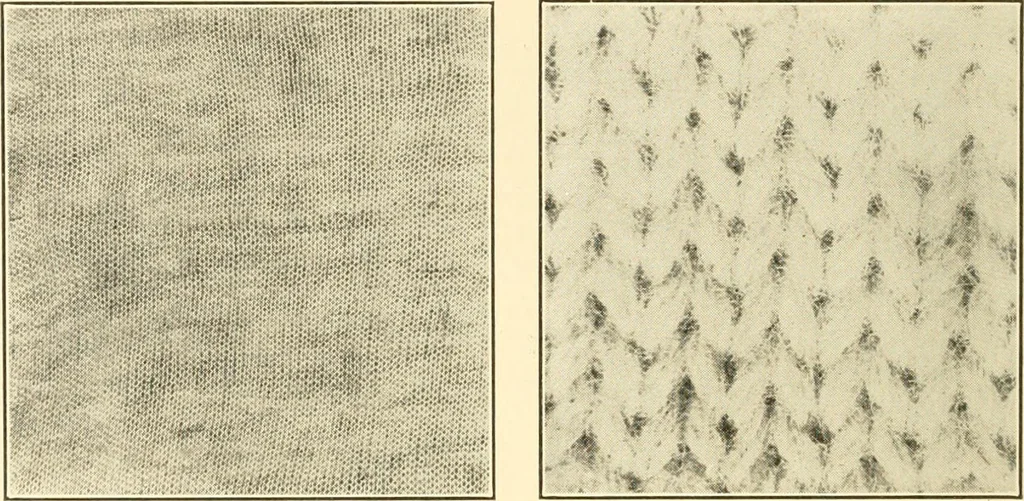 An illustration from Flat machine knitting and fabrics, 1921, leaf 26