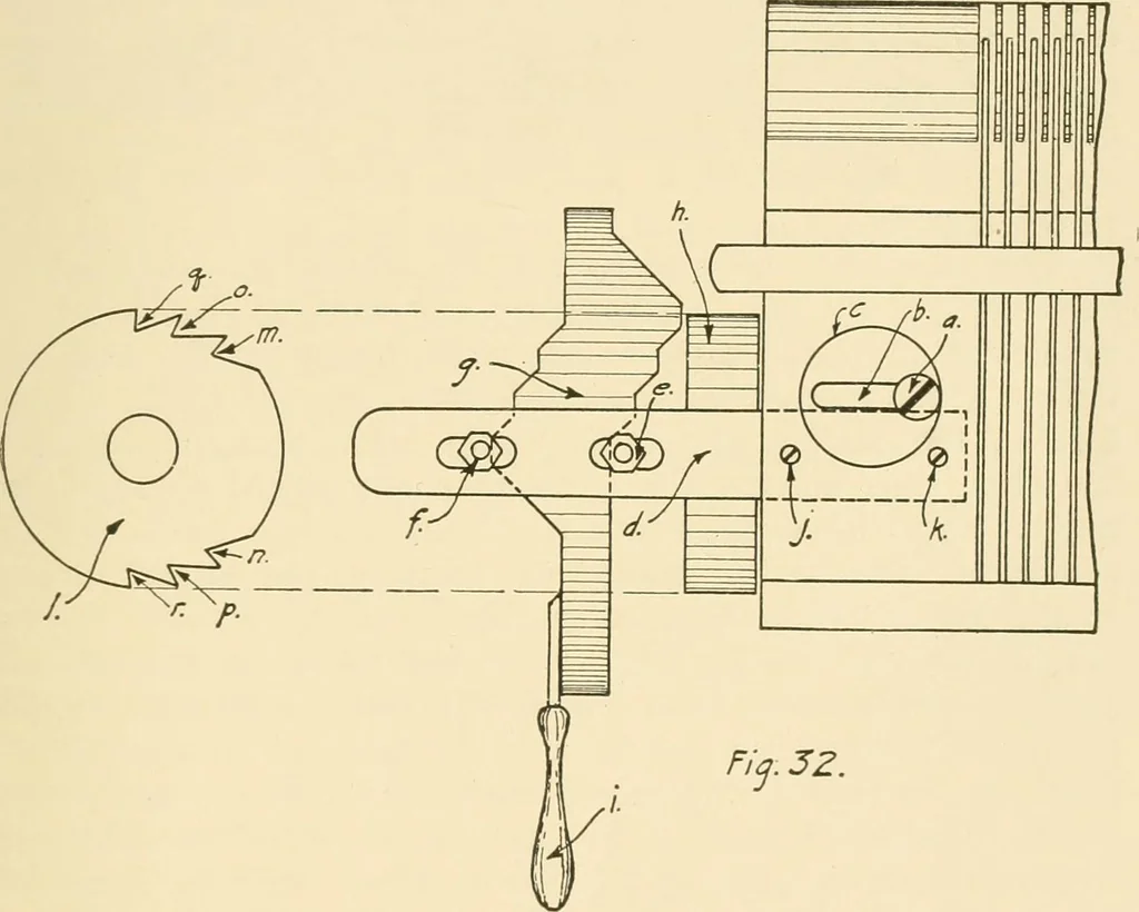 An illustration from Flat machine knitting and fabrics, 1921, leaf 39