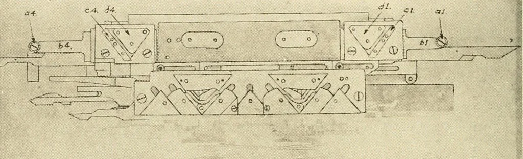 An illustration from Flat machine knitting and fabrics, 1921, leaf 84