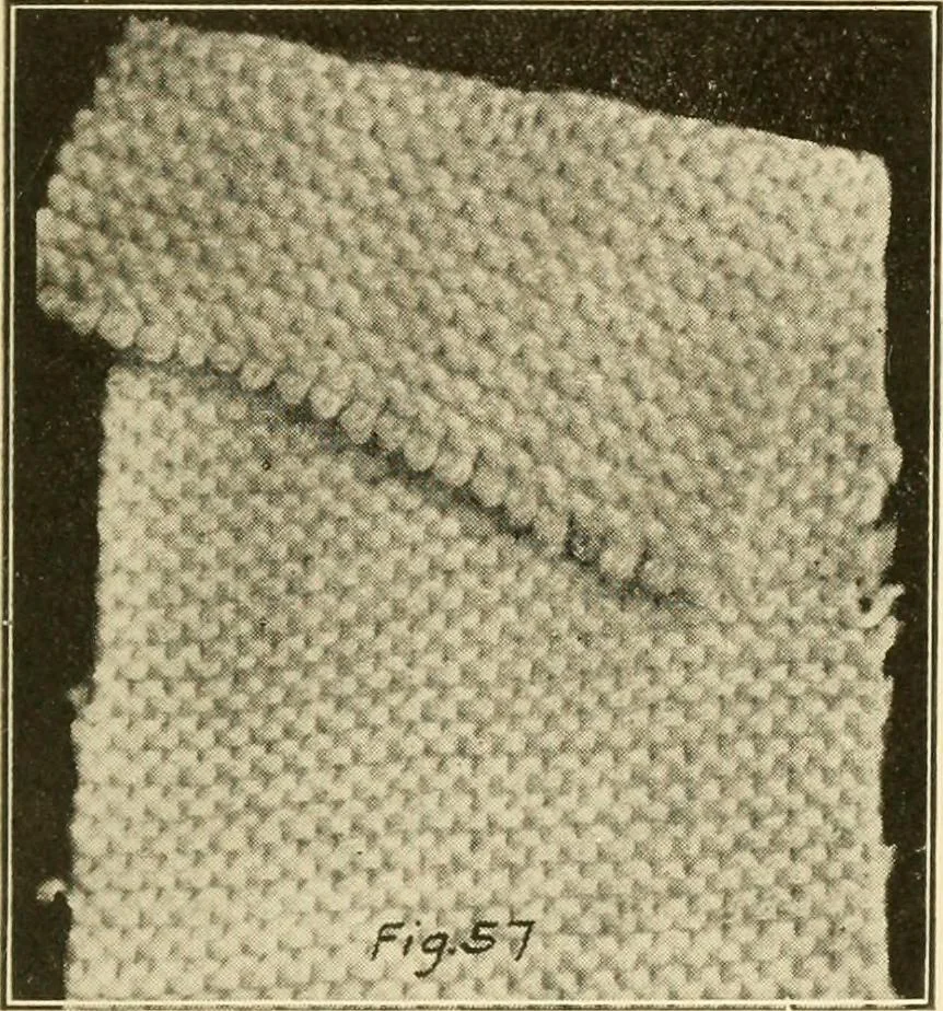An illustration from Flat machine knitting and fabrics, 1921, leaf 89