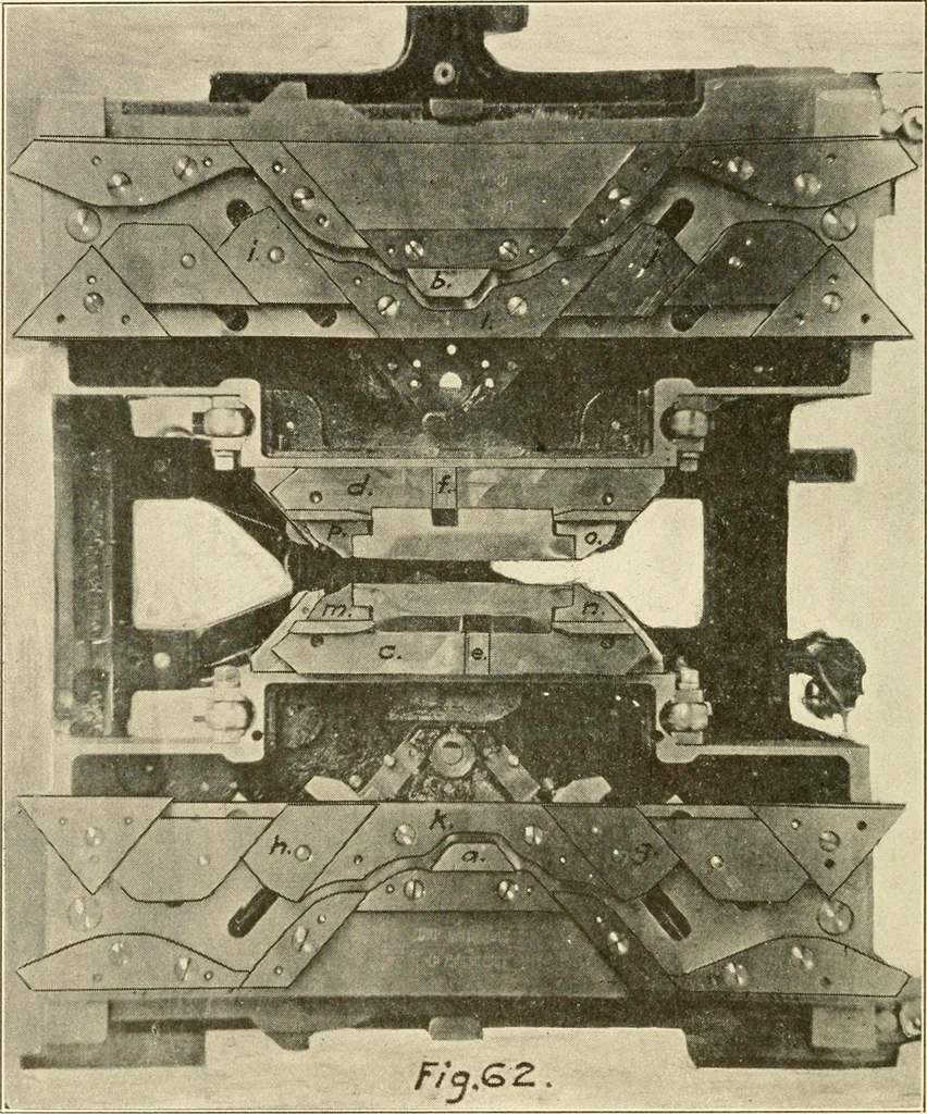 An illustration from Flat machine knitting and fabrics, 1921, leaf 94