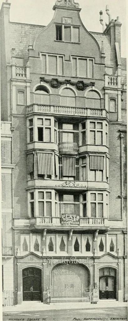 An illustration from Flats, urban houses and cottage homes; a companion volume to "The British home of to-day";, 1906, leaf 100