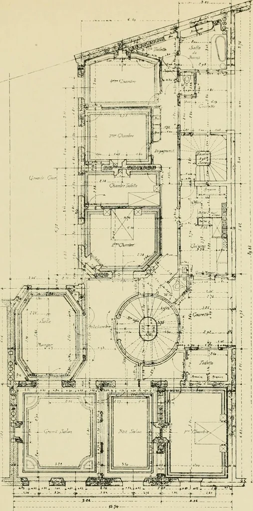 An illustration from Flats, urban houses and cottage homes; a companion volume to "The British home of to-day";, 1906, leaf 111