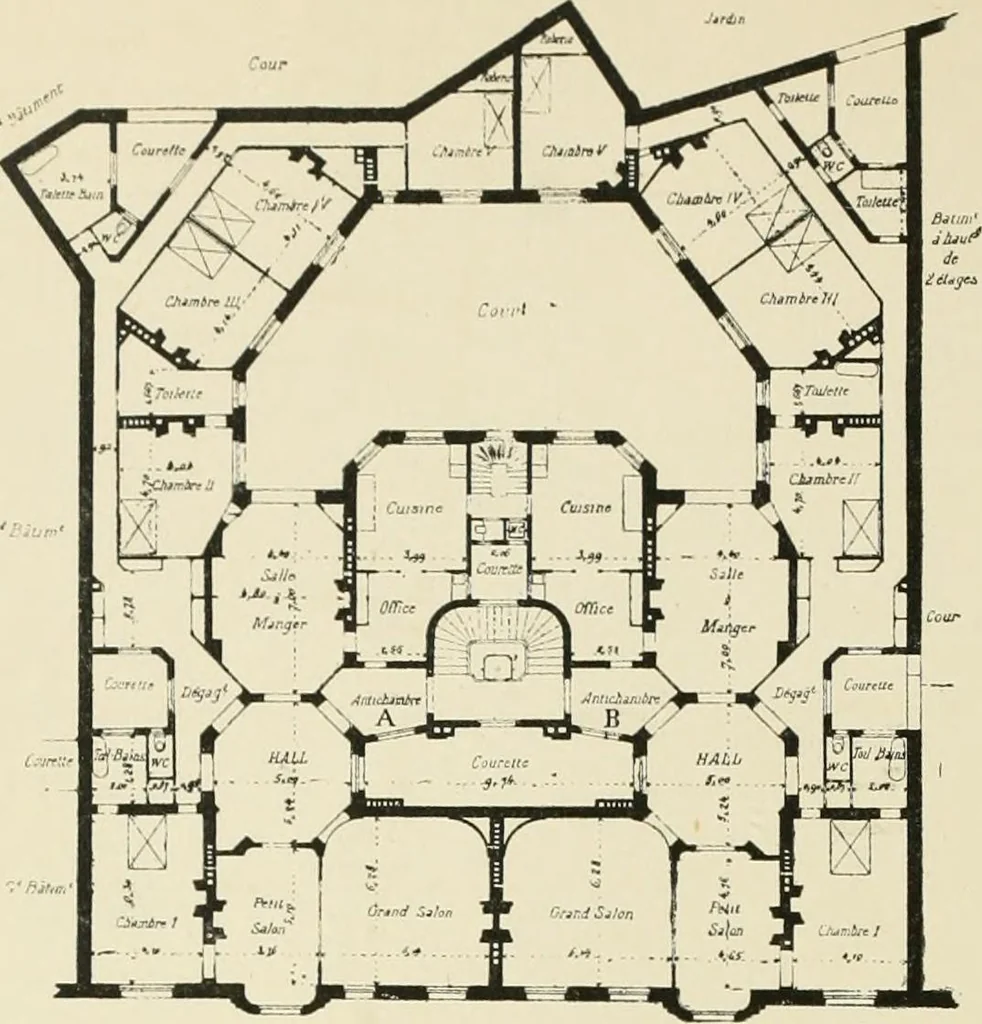 An illustration from Flats, urban houses and cottage homes; a companion volume to "The British home of to-day";, 1906, leaf 114