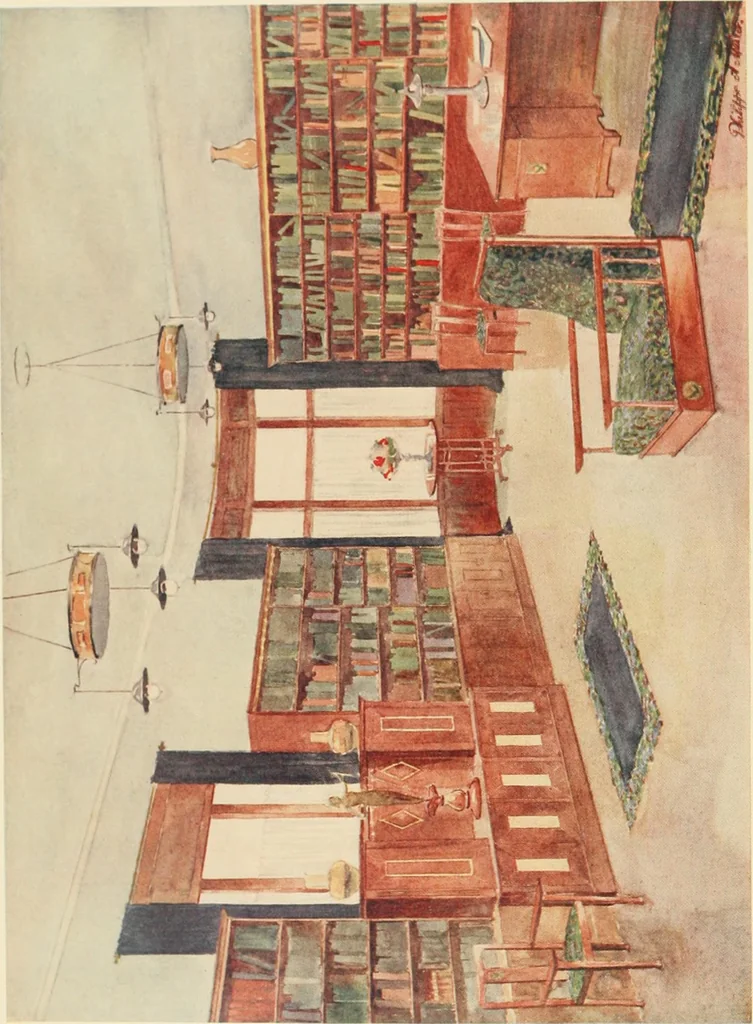 An illustration from Flats, urban houses and cottage homes; a companion volume to "The British home of to-day";, 1906, leaf 14