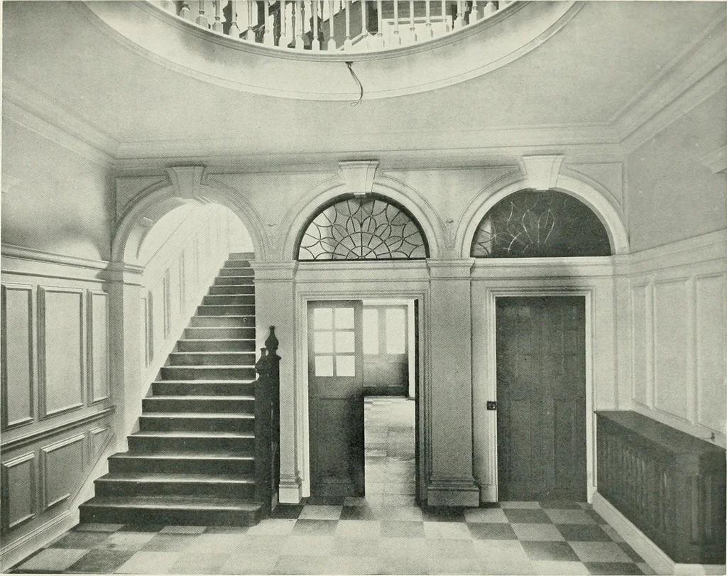 An illustration from Flats, urban houses and cottage homes; a companion volume to "The British home of to-day";, 1906, leaf 150