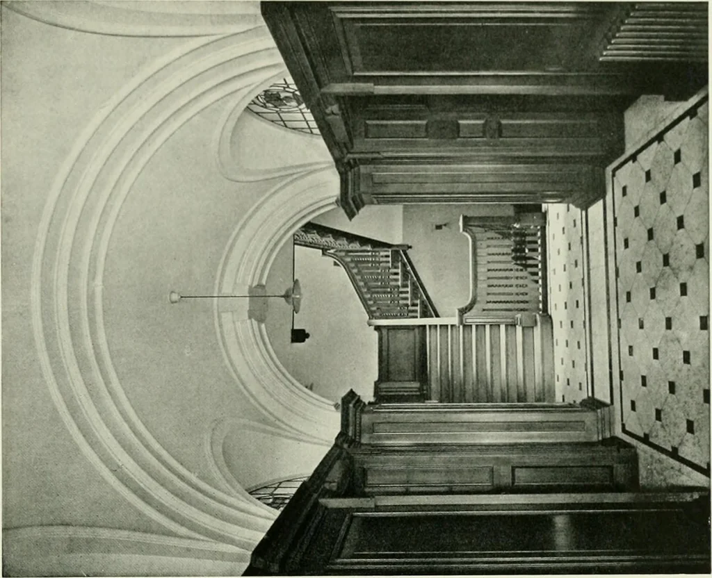 An illustration from Flats, urban houses and cottage homes; a companion volume to "The British home of to-day";, 1906, leaf 151
