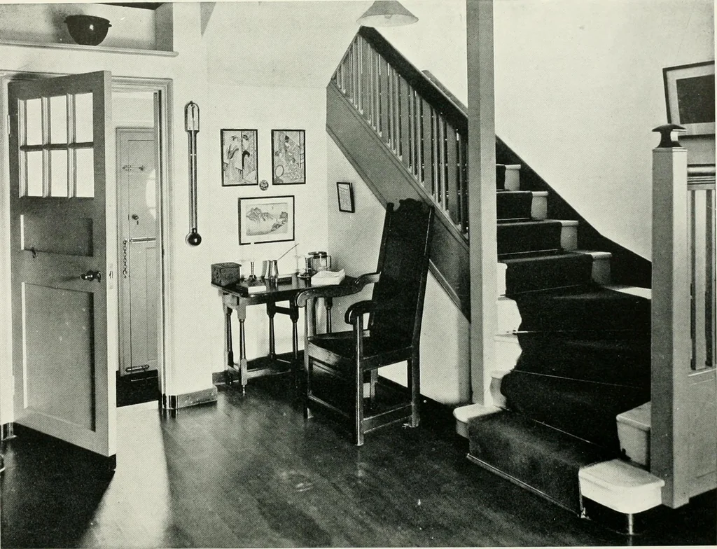 An illustration from Flats, urban houses and cottage homes; a companion volume to "The British home of to-day";, 1906, leaf 154