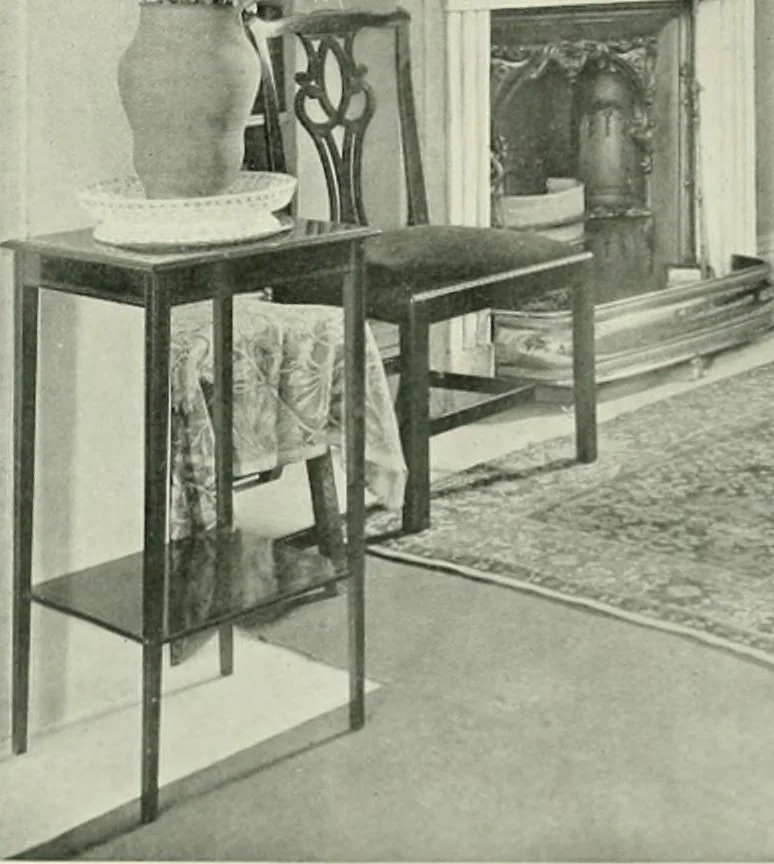 An illustration from Flats, urban houses and cottage homes; a companion volume to "The British home of to-day";, 1906, leaf 155