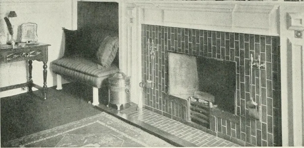 An illustration from Flats, urban houses and cottage homes; a companion volume to "The British home of to-day";, 1906, leaf 158