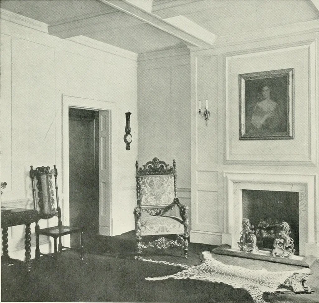 An illustration from Flats, urban houses and cottage homes; a companion volume to "The British home of to-day";, 1906, leaf 158