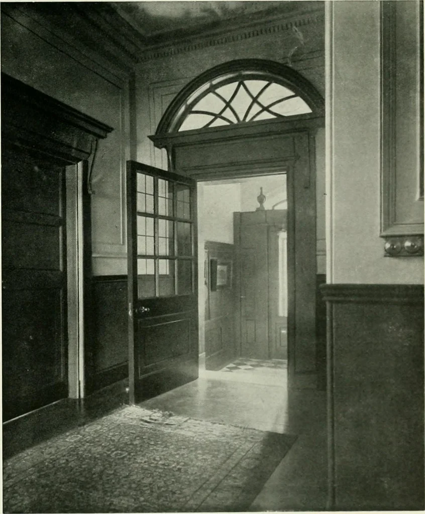An illustration from Flats, urban houses and cottage homes; a companion volume to "The British home of to-day";, 1906, leaf 161