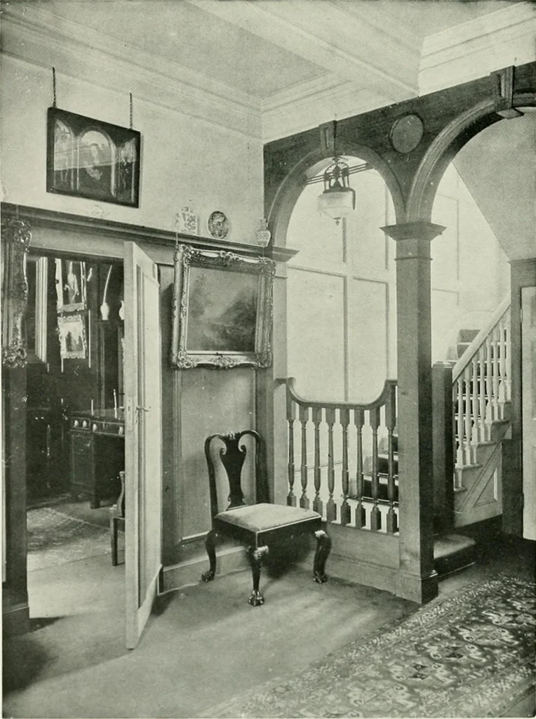 An illustration from Flats, urban houses and cottage homes; a companion volume to "The British home of to-day";, 1906, leaf 161