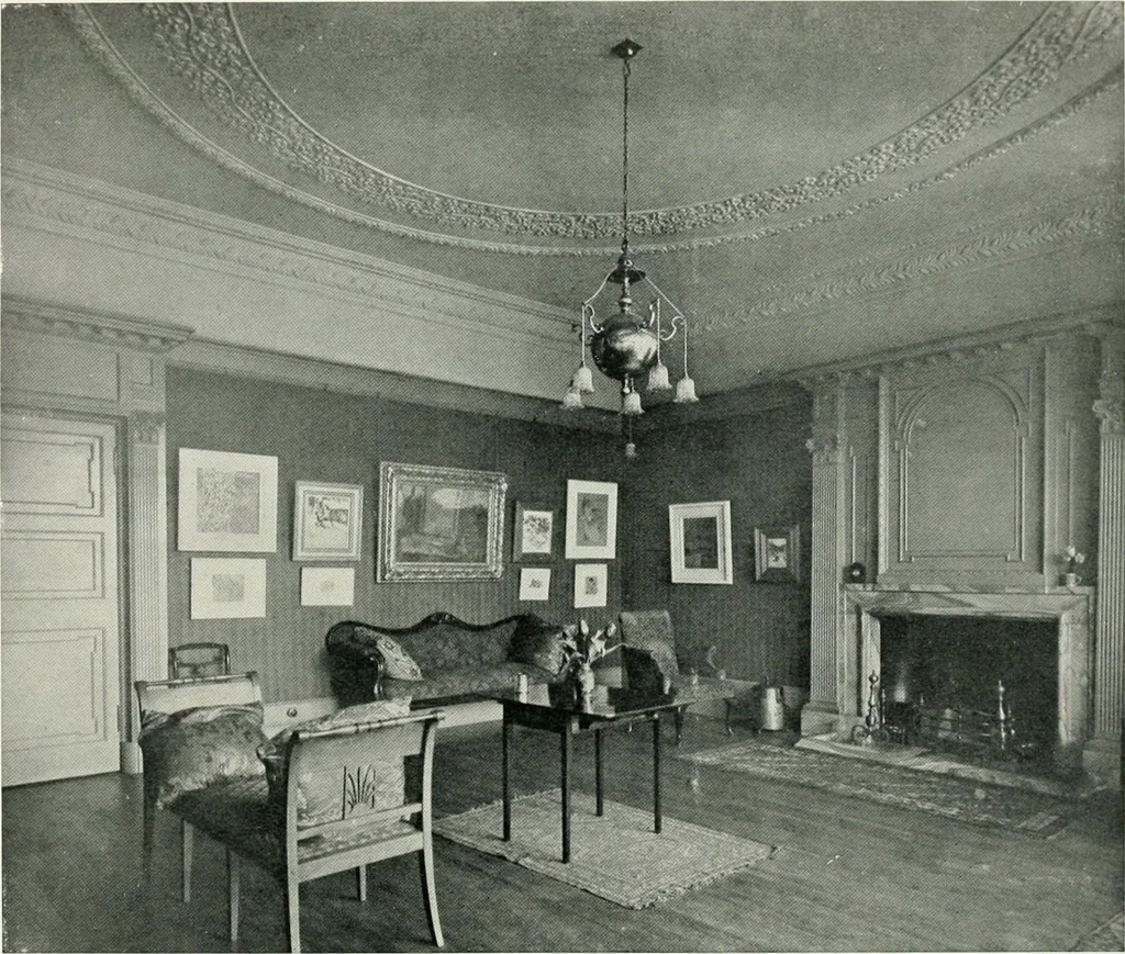 An illustration from Flats, urban houses and cottage homes; a companion volume to "The British home of to-day";, 1906, leaf 162