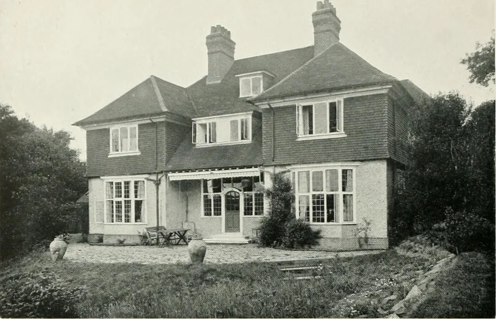 An illustration from Flats, urban houses and cottage homes; a companion volume to "The British home of to-day";, 1906, leaf 168