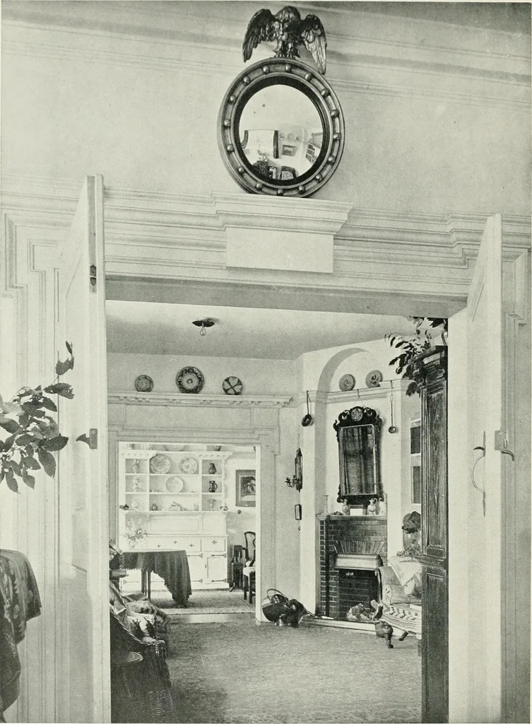 An illustration from Flats, urban houses and cottage homes; a companion volume to "The British home of to-day";, 1906, leaf 170
