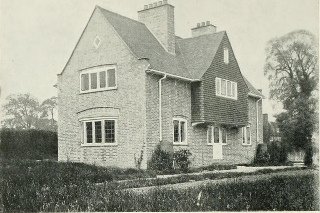An illustration from Flats, urban houses and cottage homes; a companion volume to "The British home of to-day";, 1906, leaf 184