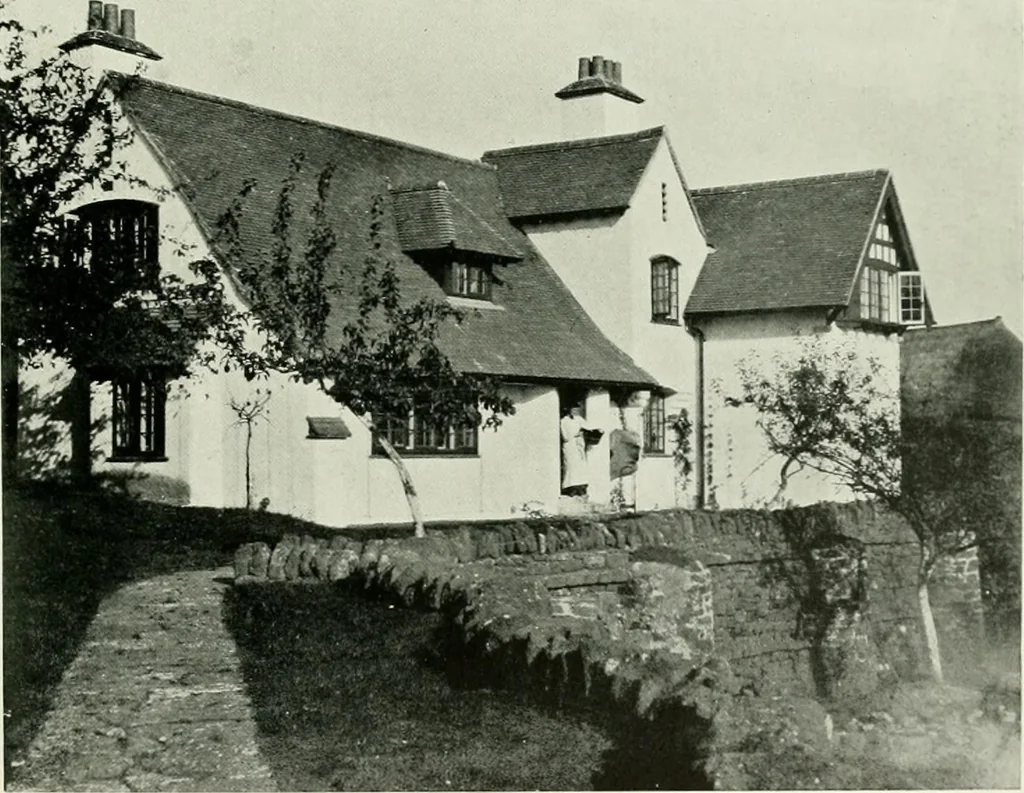 An illustration from Flats, urban houses and cottage homes; a companion volume to "The British home of to-day";, 1906, leaf 195