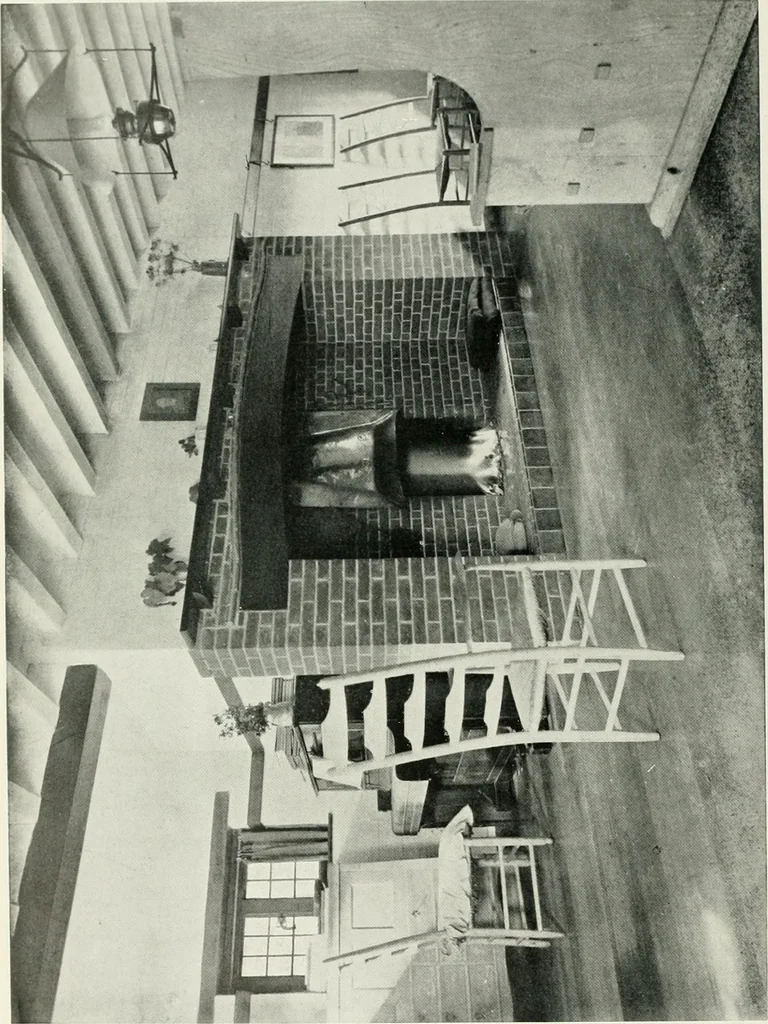 An illustration from Flats, urban houses and cottage homes; a companion volume to "The British home of to-day";, 1906, leaf 196