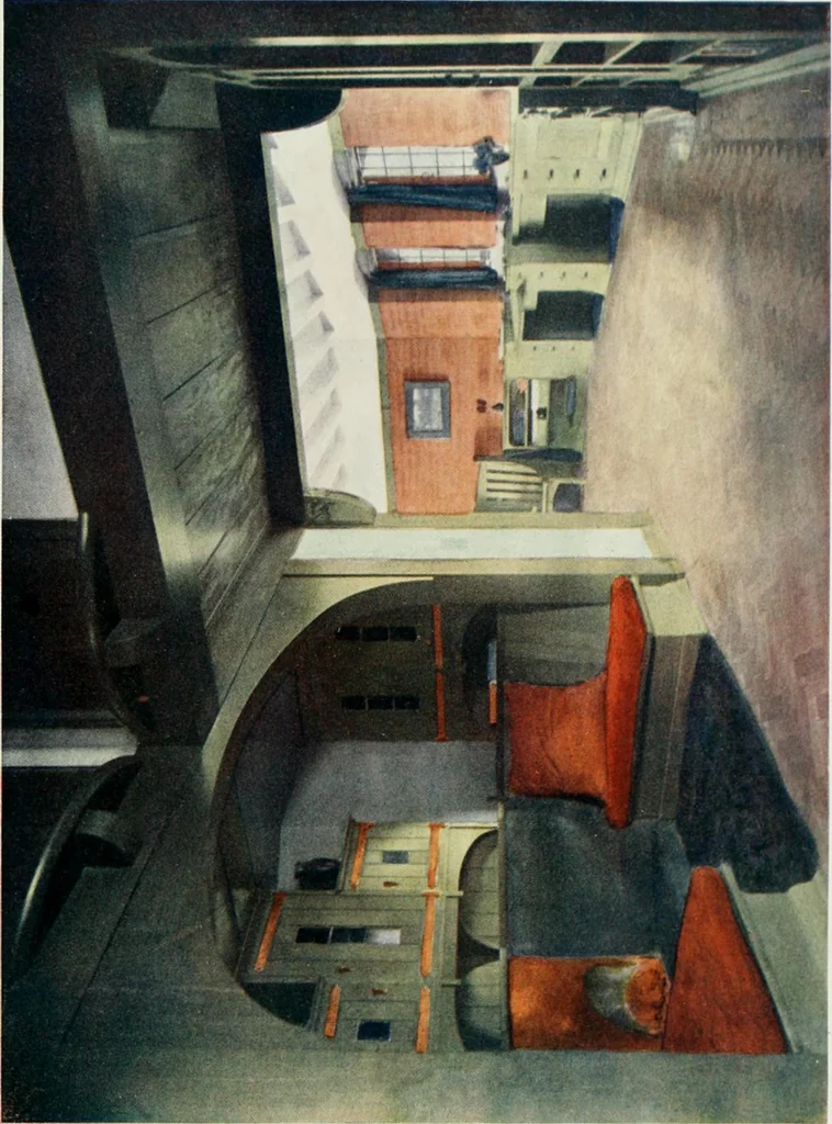 An illustration from Flats, urban houses and cottage homes; a companion volume to "The British home of to-day";, 1906, leaf 197