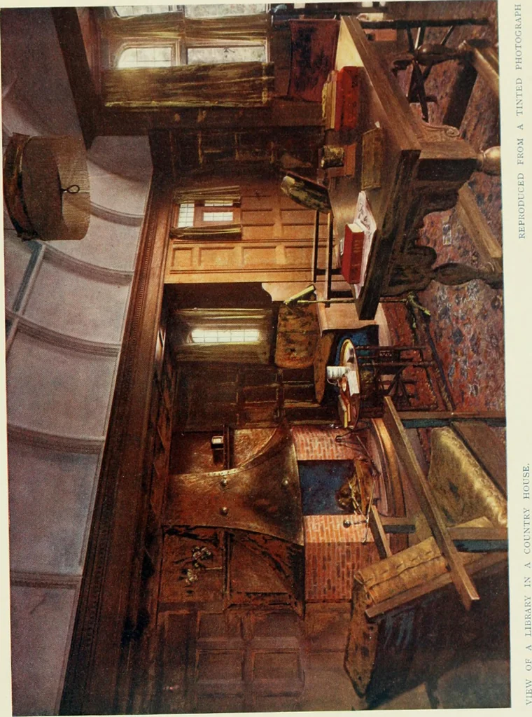 An illustration from Flats, urban houses and cottage homes; a companion volume to "The British home of to-day";, 1906, leaf 203