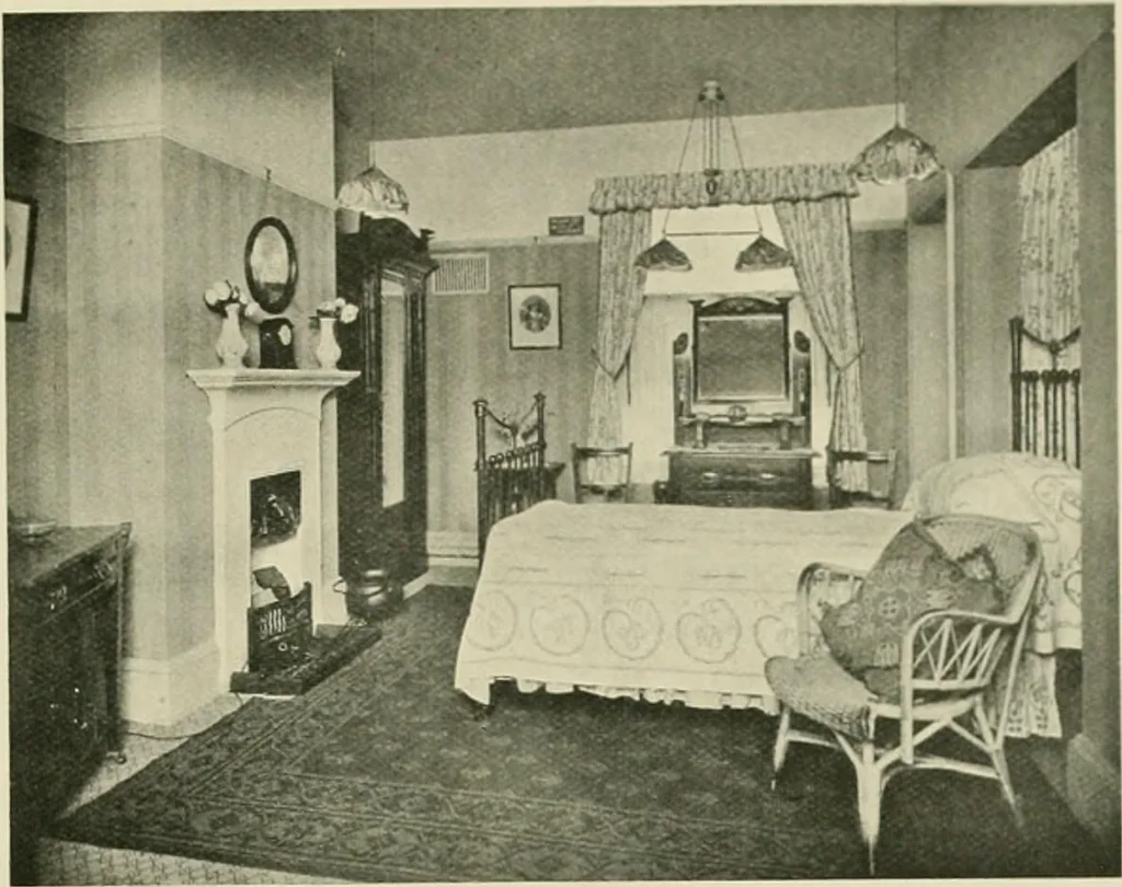 An illustration from Flats, urban houses and cottage homes; a companion volume to "The British home of to-day";, 1906, leaf 209