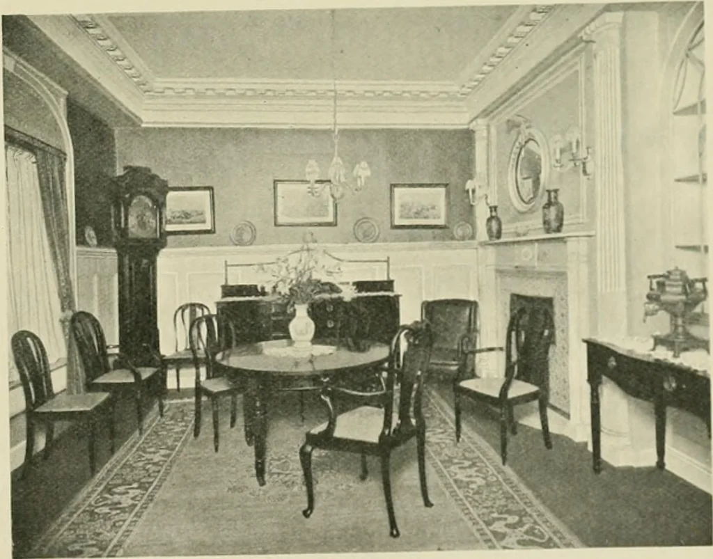 An illustration from Flats, urban houses and cottage homes; a companion volume to "The British home of to-day";, 1906, leaf 209