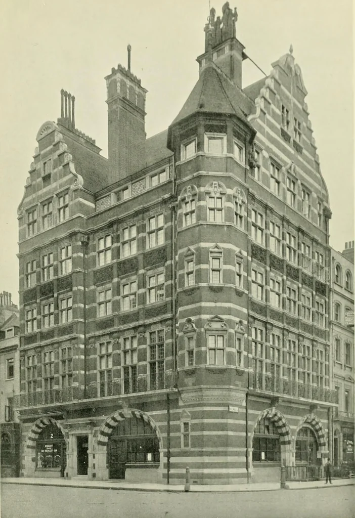 An illustration from Flats, urban houses and cottage homes; a companion volume to "The British home of to-day";, 1906, leaf 35