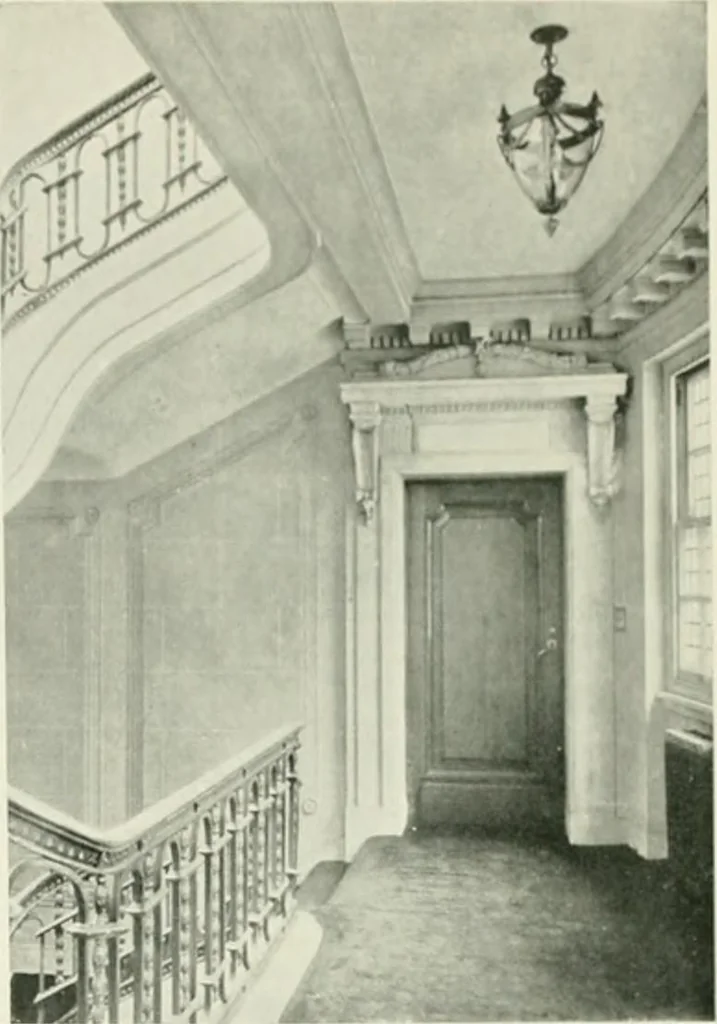 An illustration from Flats, urban houses and cottage homes; a companion volume to "The British home of to-day";, 1906, leaf 43
