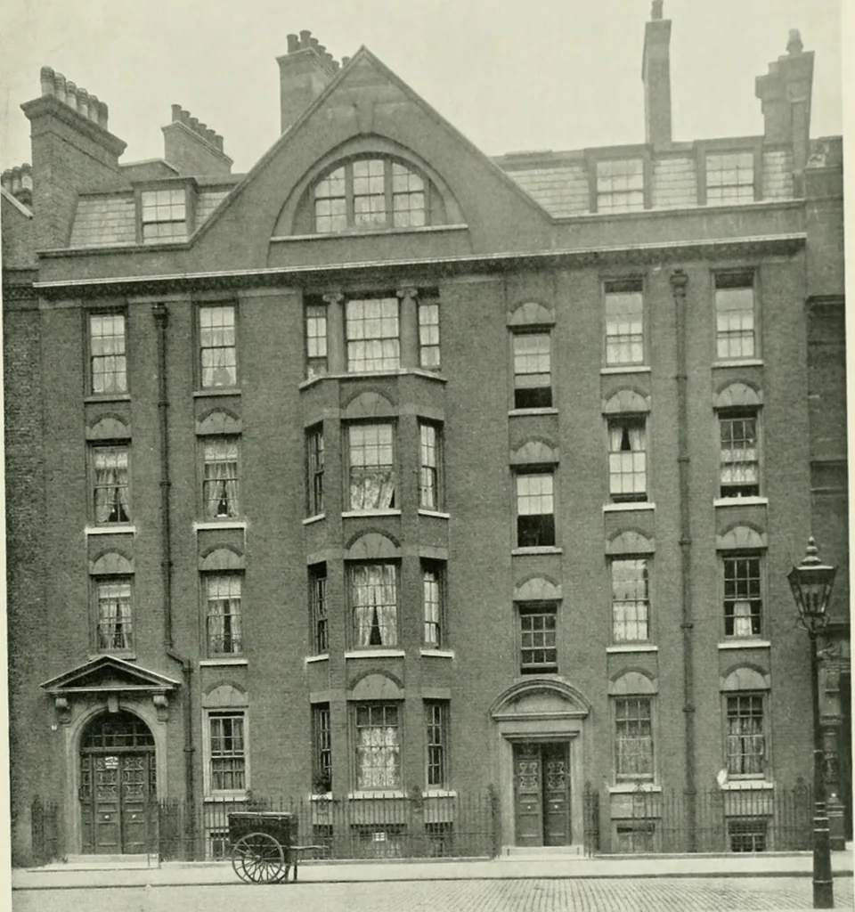 An illustration from Flats, urban houses and cottage homes; a companion volume to "The British home of to-day";, 1906, leaf 57
