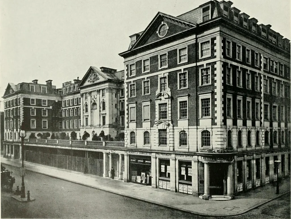 An illustration from Flats, urban houses and cottage homes; a companion volume to "The British home of to-day";, 1906, leaf 58