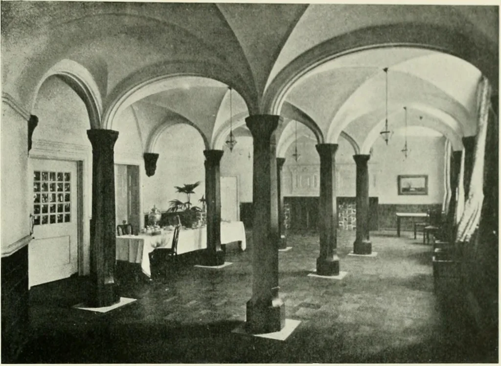 An illustration from Flats, urban houses and cottage homes; a companion volume to "The British home of to-day";, 1906, leaf 69