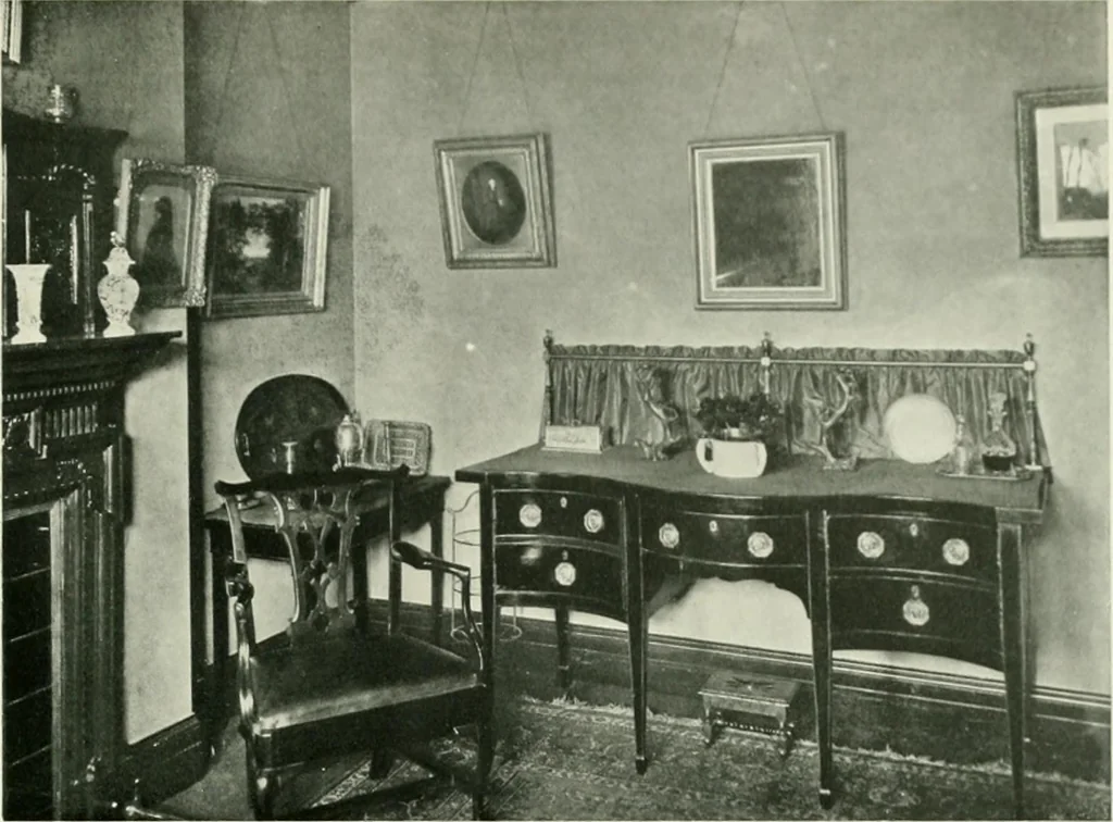 An illustration from Flats, urban houses and cottage homes; a companion volume to "The British home of to-day";, 1906, leaf 79