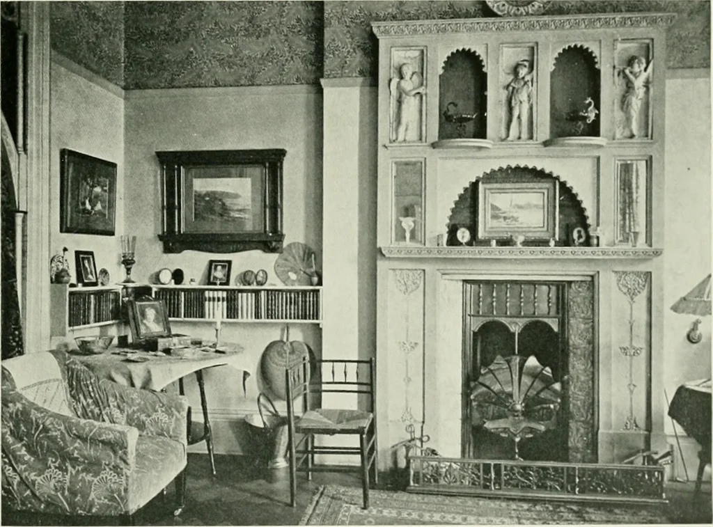 An illustration from Flats, urban houses and cottage homes; a companion volume to "The British home of to-day";, 1906, leaf 79