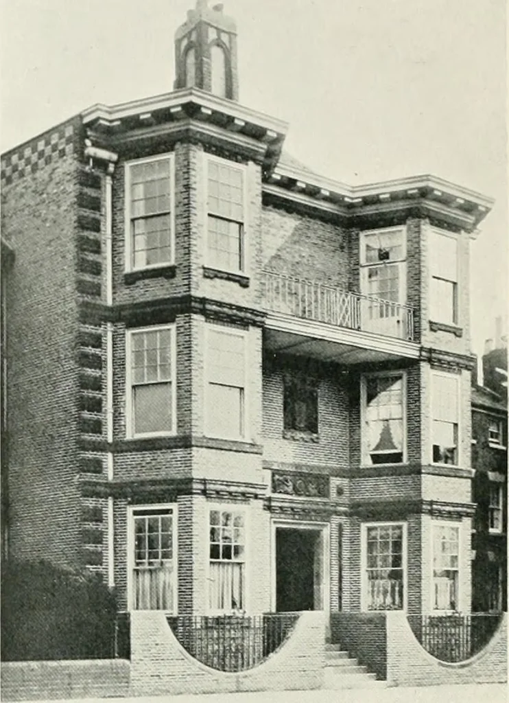 An illustration from Flats, urban houses and cottage homes; a companion volume to "The British home of to-day";, 1906, leaf 86