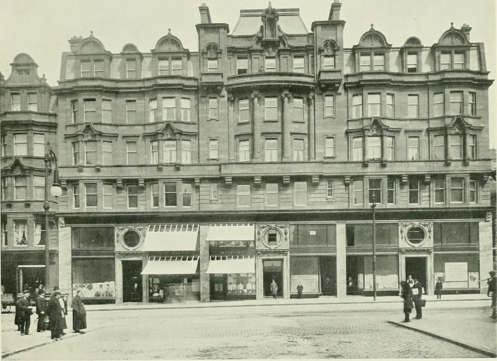 An illustration from Flats, urban houses and cottage homes; a companion volume to "The British home of to-day";, 1906, leaf 87