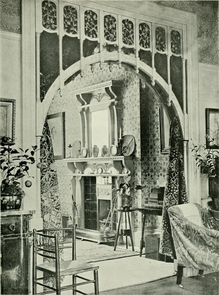 An illustration from Flats, urban houses and cottage homes; a companion volume to "The British home of to-day";, 1906, leaf 93